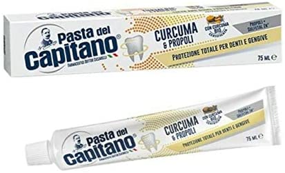 Dentifricio Pasta del Capitano Curcuma & Propoli 100ml Dentifricio Pasta del Capitano Curcuma & Propoli 100ml